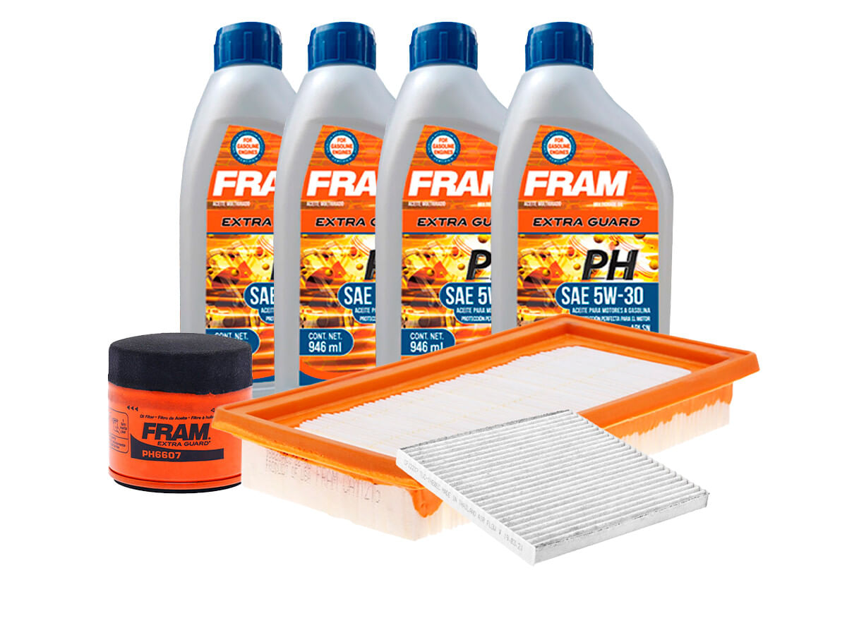 Kit De Aceite Mineral 5W30, Filtro De Aire, Filtro De Aceite Y Filtro De Cabina (7 Piezas)