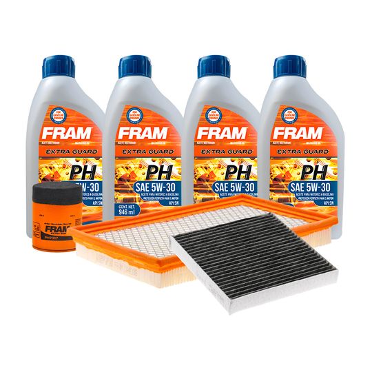 fram-kit-de-aceite-mineral-5w30-filtro-de-aire-filtro-de-aceite-y-filtro-de-cabina-7-piezas-nissan-altima-2002-2003-altima-l4-2-5l-v6-3-5l-0