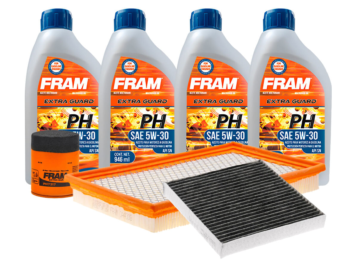 Kit De Aceite Mineral 5W30, Filtro De Aire, Filtro De Aceite Y Filtro De Cabina (7 Piezas)