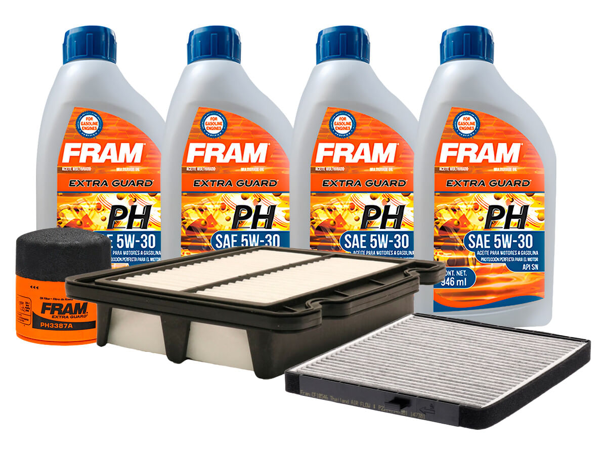 Kit De Aceite Mineral 5W30, Filtro De Aire, Filtro De Aceite Y Filtro De Cabina (7 Piezas)