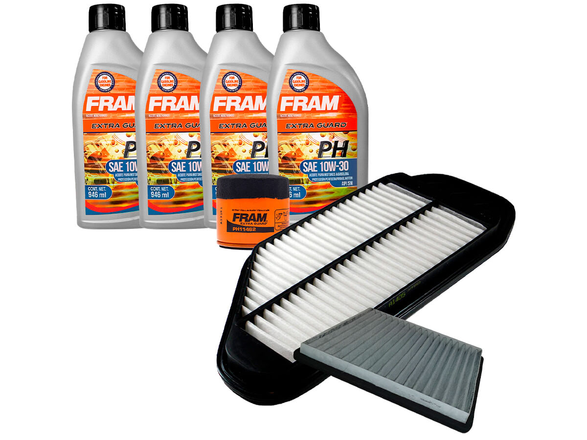Kit De Aceite Mineral 10W30, Filtro De Aire, Filtro De Aceite Y Filtro De Cabina (7 Piezas)