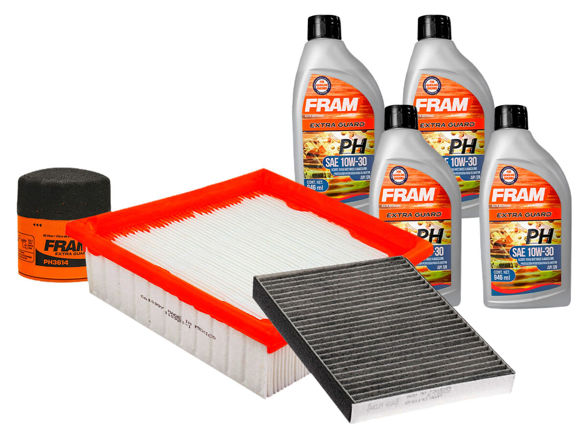 Kit De Aceite Mineral 10W30, Filtro De Aire, Filtro De Aceite Y Filtro De Cabina (7 Piezas)
