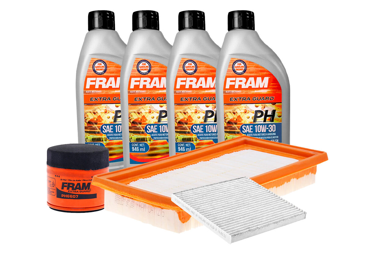 Kit De Aceite Mineral 10W30, Filtro De Aire, Filtro De Aceite Y Filtro De Cabina (7 Piezas)