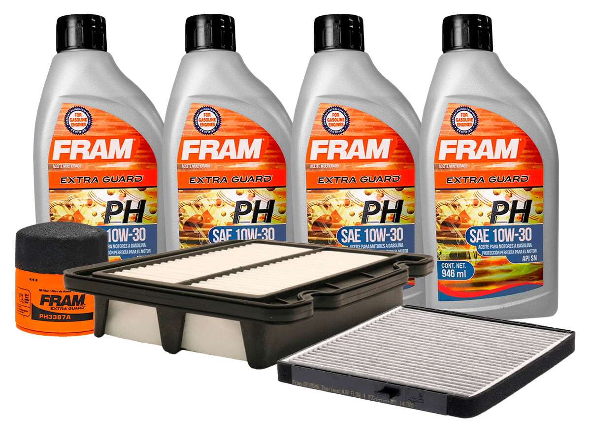 Kit De Aceite Mineral 10W30, Filtro De Aire, Filtro De Aceite Y Filtro De Cabina (7 Piezas)