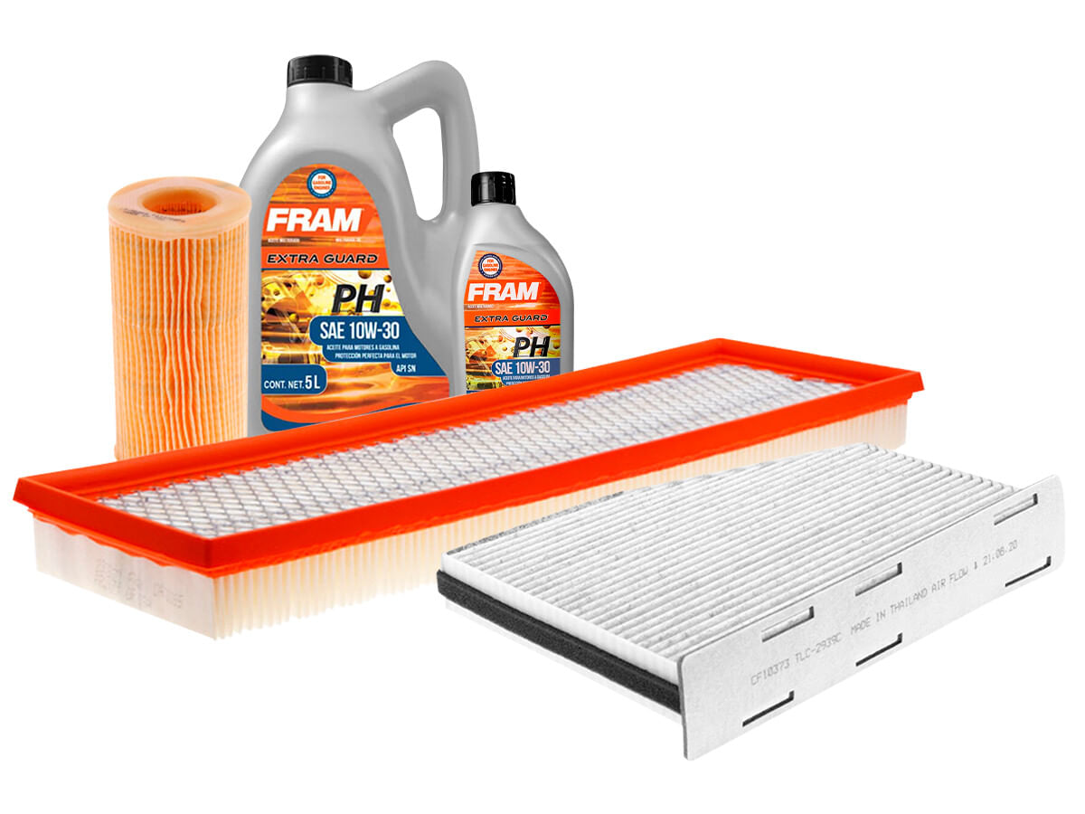 Kit De Aceite Mineral 10W30, Filtro De Aire, Filtro De Aceite Y Filtro De Cabina (5 Piezas)