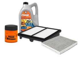 Kit De Aceite Mineral 15W40, Filtro De Aire, Filtro De Aceite Y Filtro De Cabina (4 Piezas)