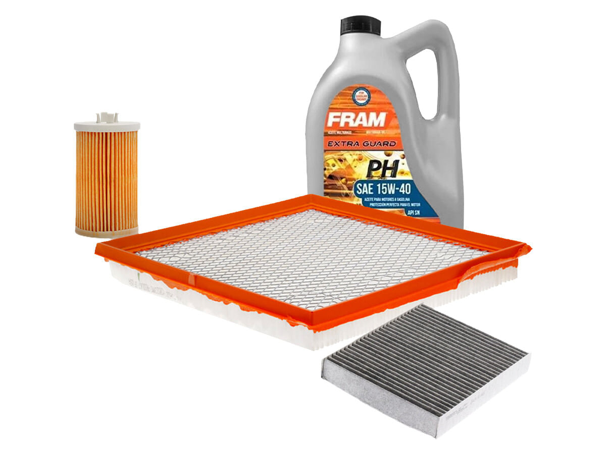 Kit De Aceite Mineral 15W40, Filtro De Aire, Filtro De Aceite Y Filtro De Cabina (4 Piezas)