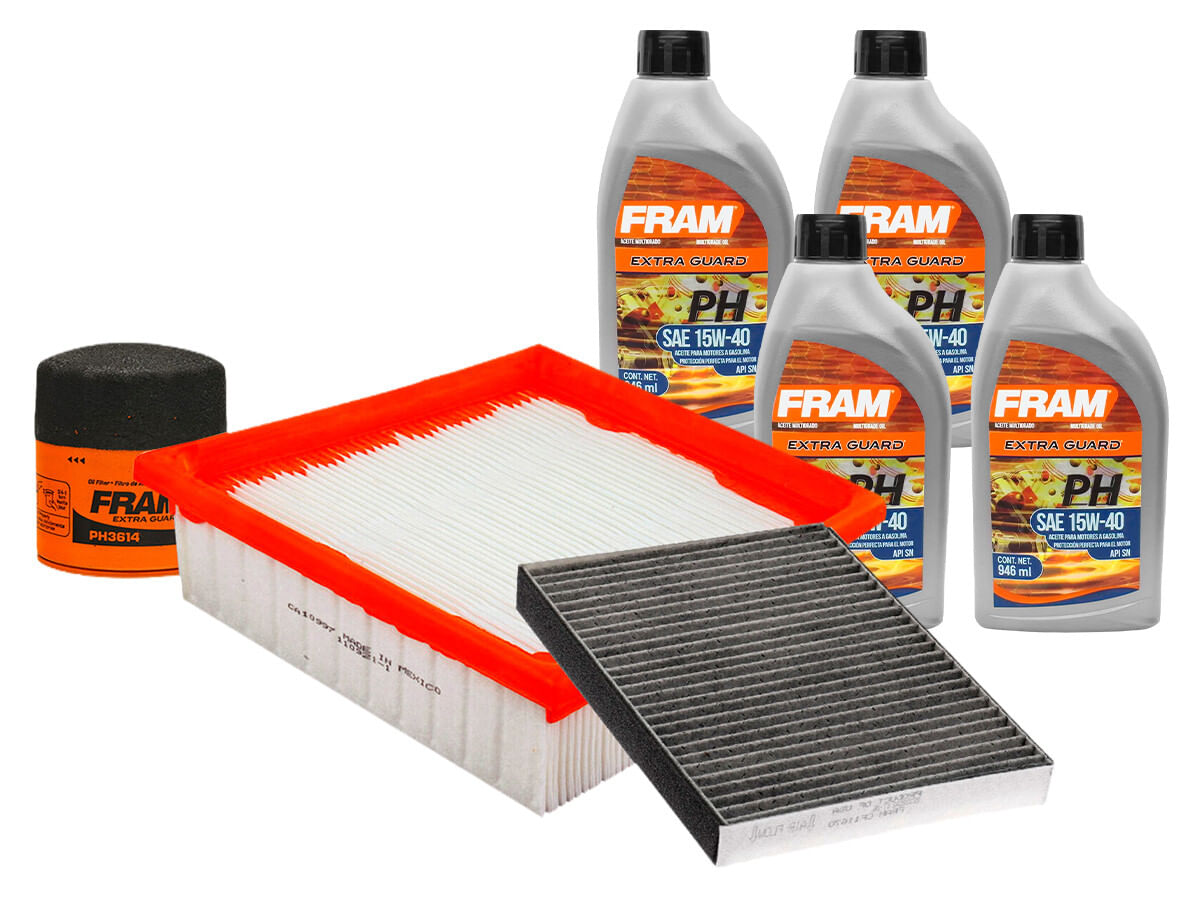 Kit De Aceite Mineral 15W40, Filtro De Aire, Filtro De Aceite Y Filtro De Cabina (7 Piezas)