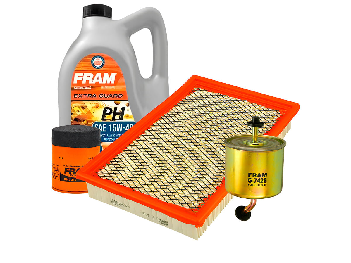 Kit De Aceite Mineral 15W40, Filtro De Aire, Filtro De Aceite Y Filtro De Combustible (4 Piezas)