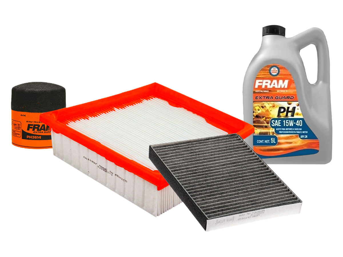 Kit De Aceite Mineral 15W40, Filtro De Aire, Filtro De Aceite Y Filtro De Cabina (4 Piezas)