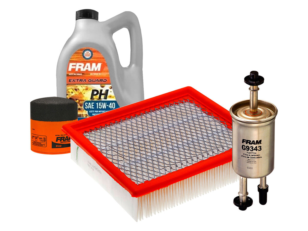 Kit De Aceite Mineral 15W40, Filtro De Aire, Filtro De Aceite Y Filtro De Combustible (4 Piezas)