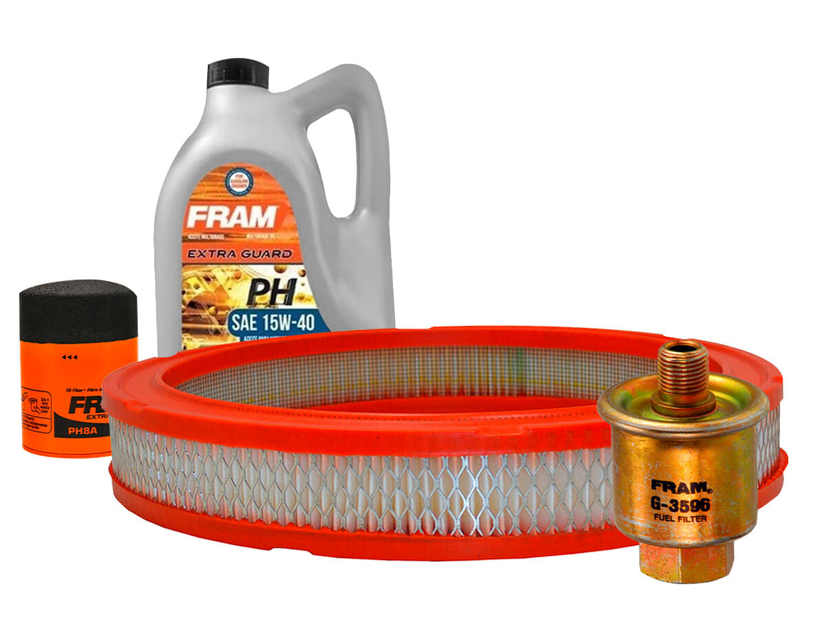 Kit De Aceite Mineral 15W40, Filtro De Aire, Filtro De Aceite Y Filtro De Combustible (4 Piezas)