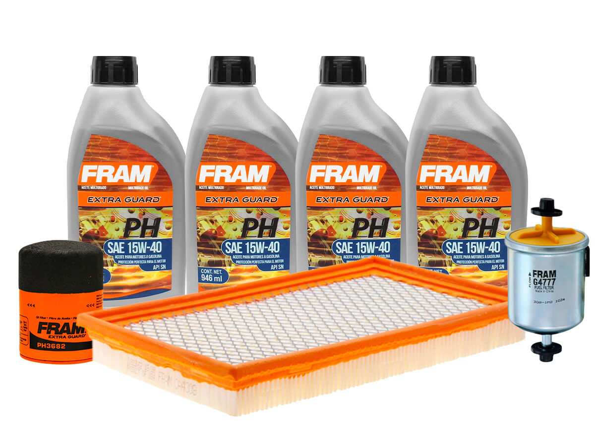 Kit De Aceite Mineral 15W40, Filtro De Aire, Filtro De Aceite Y Filtro De Combustible (7 Piezas)