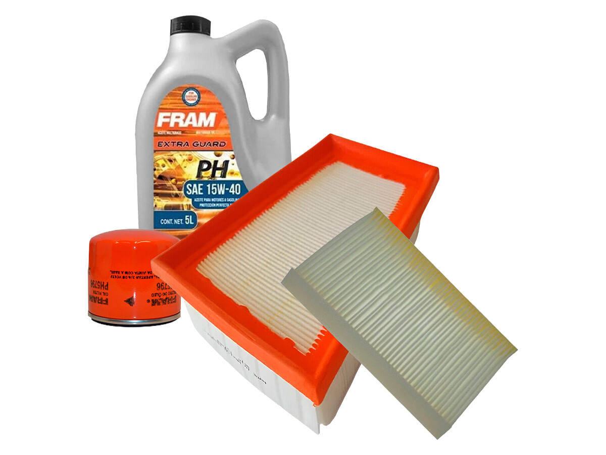 Kit De Aceite Mineral 15W40, Filtro De Aire, Filtro De Aceite Y Filtro De Cabina (4 Piezas)