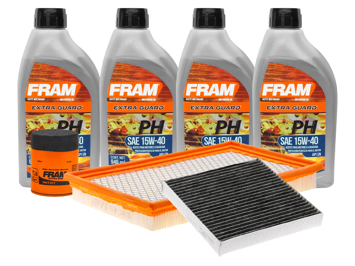 Kit De Aceite Mineral 15W40, Filtro De Aire, Filtro De Aceite Y Filtro De Cabina (7 Piezas)