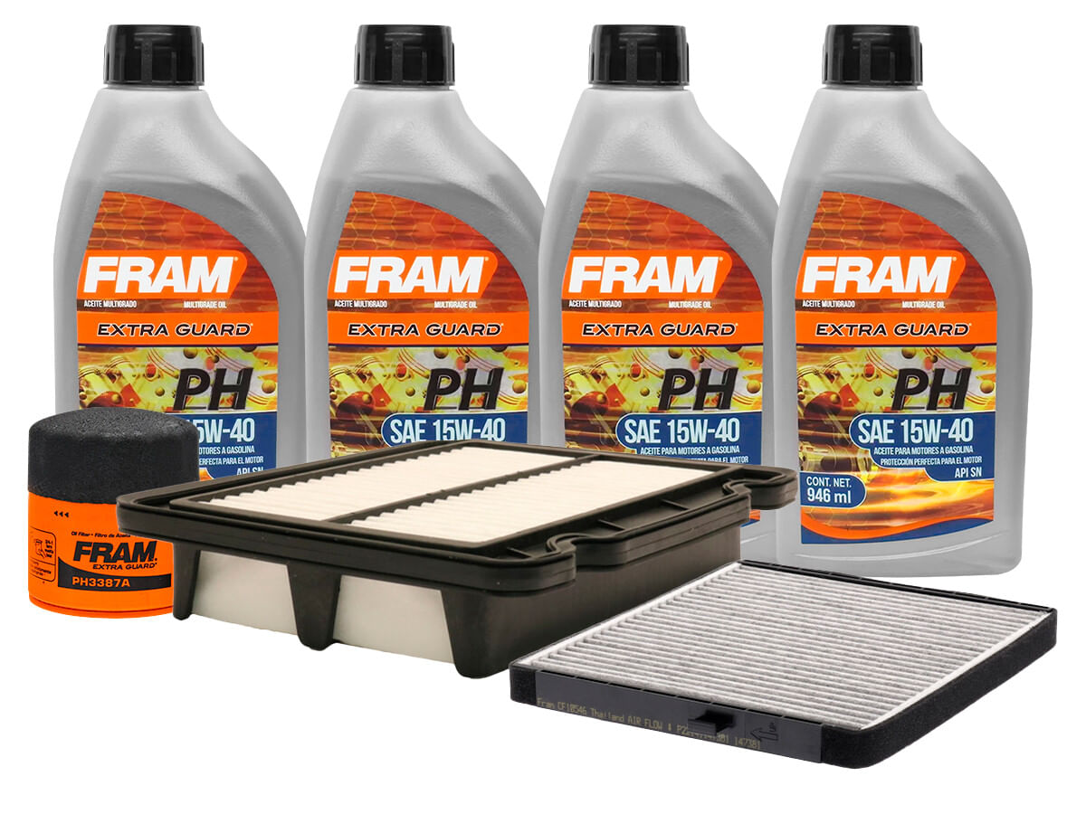 Kit De Aceite Mineral 15W40, Filtro De Aire, Filtro De Aceite Y Filtro De Cabina (7 Piezas)