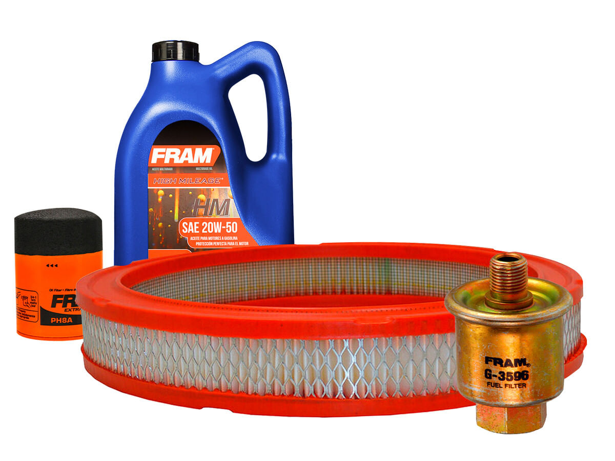 Kit De Aceite Mineral 20W50, Filtro De Aire, Filtro De Aceite Y Filtro De Combustible (4 Piezas)
