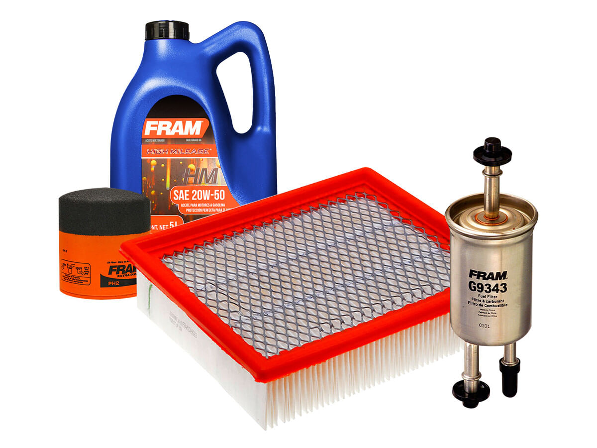 Kit De Aceite Mineral 20W50, Filtro De Aire, Filtro De Aceite Y Filtro De Combustible (4 Piezas)