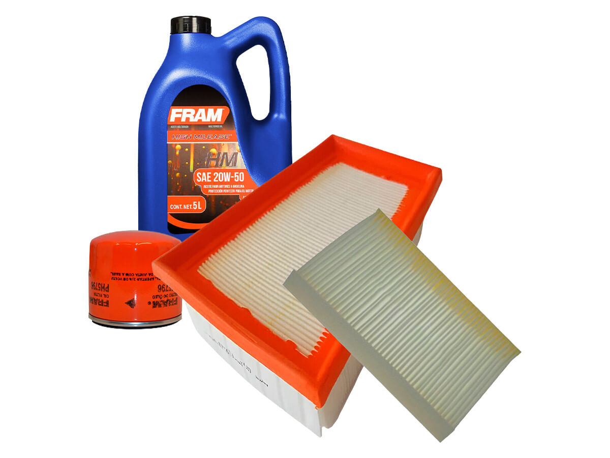 Kit De Aceite Mineral 20W50, Filtro De Aire, Filtro De Aceite Y Filtro De Cabina (4 Piezas)