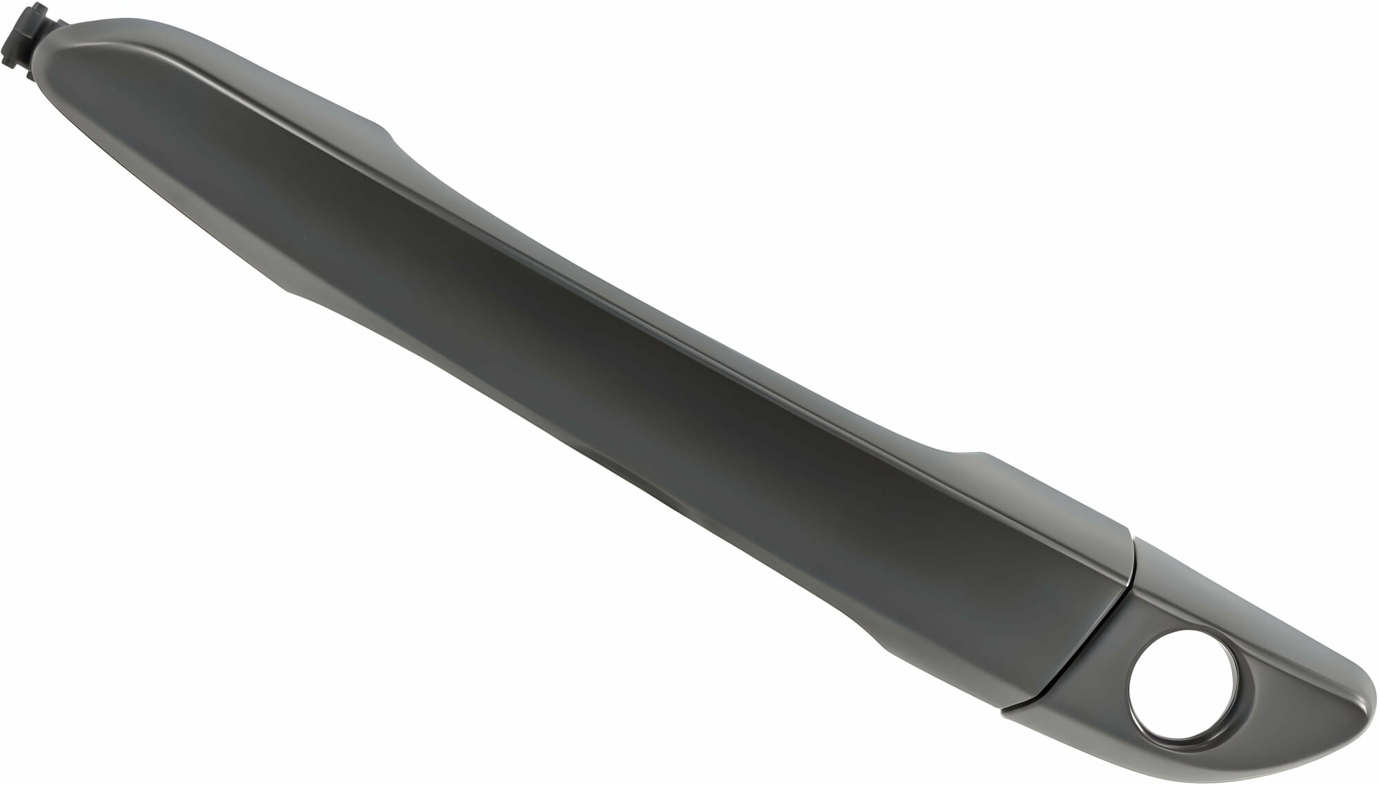 Manija Puerta Exterior Delantera Lisa Negra Con Hoyo Para Llave Sin Sensor Lado Conductor