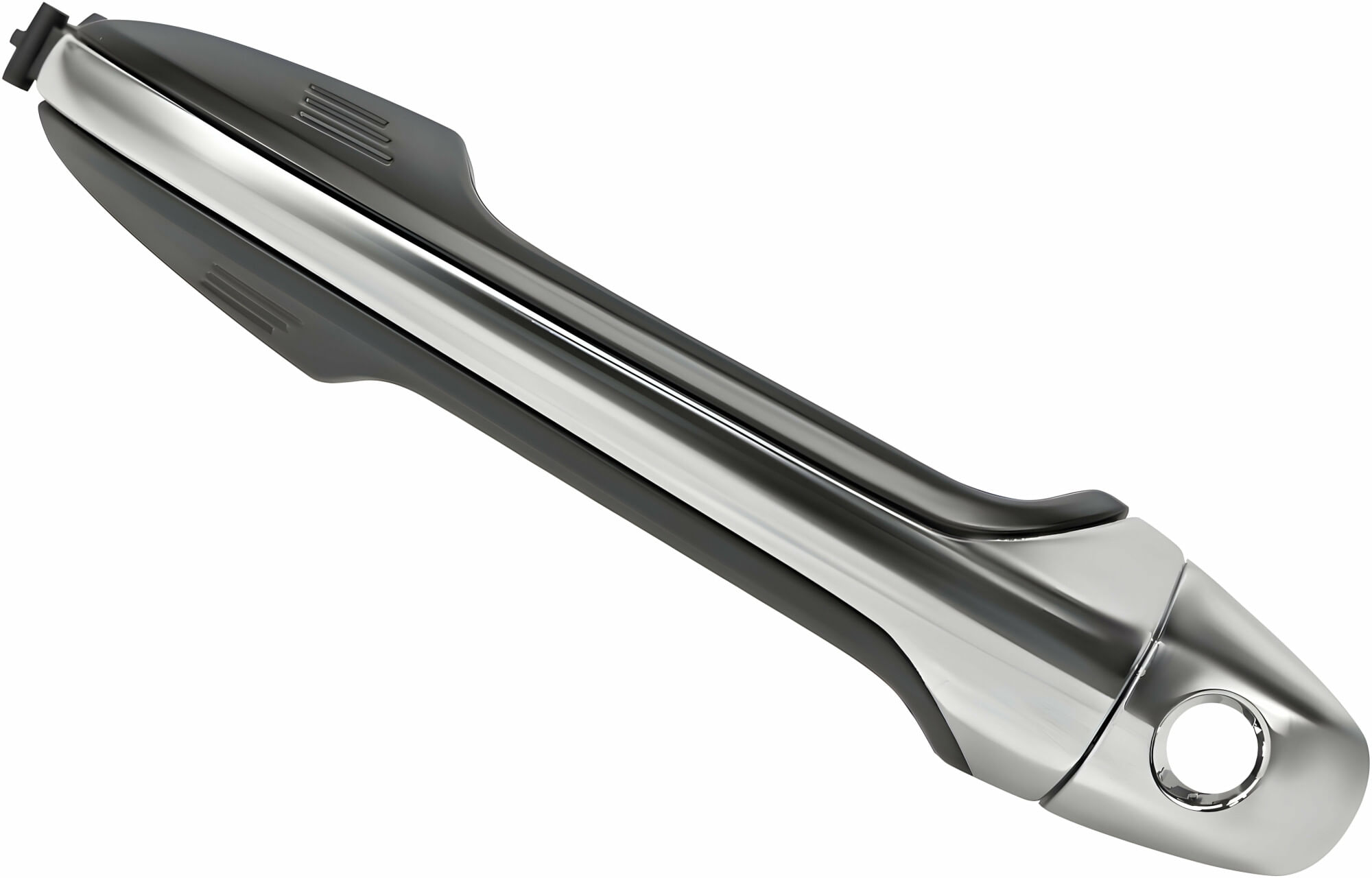 Manija Puerta Exterior Delantera Lisa Para Pintar Negra/Cromo Lado Conductor