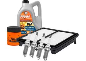 Kit De Afinación Con Aceite 15W40 Mineral, Bujías Iridio Y 2 Filtros (7 Piezas)