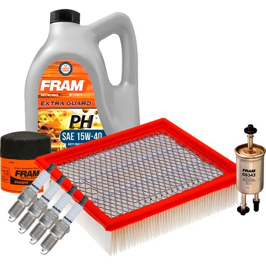 fram-autolite-kit-de-afinacion-con-aceite-15w40-mineral-bujias-cobre-y-3-filtros-8-piezas-ford-ranger-2005-2008-ranger-l4-2-3l-0