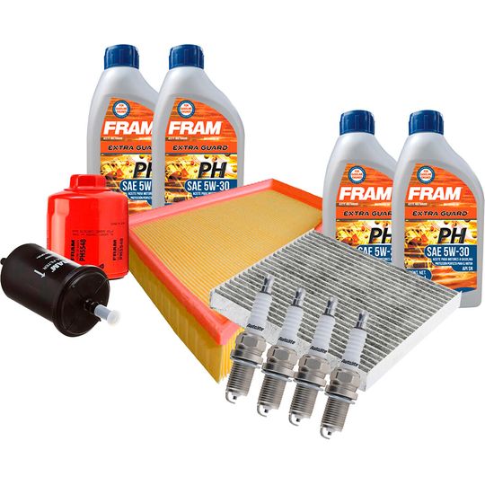 fram-autolite-kit-de-afinacion-con-aceite-5w30-mineral-bujias-platino-y-4-filtros-12-piezas-volkswagen-gol-2010-2019-gol-l4-1-6l-0