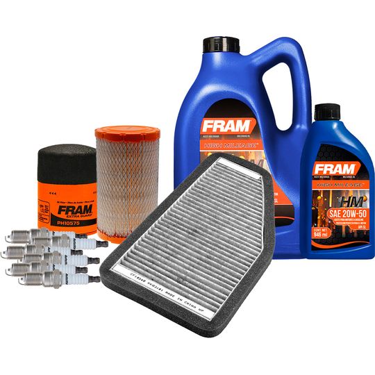 fram-autolite-kit-de-afinacion-con-aceite-20w50-mineral-bujias-cobre-y-3-filtros-11-piezas-ford-escape-2009-2012-escape-v6-3-0l-0