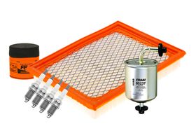Kit De Bujías Doble Platino, Filtro De Aire, Filtro De Aceite Y Filtro De Combustible (7 Piezas)