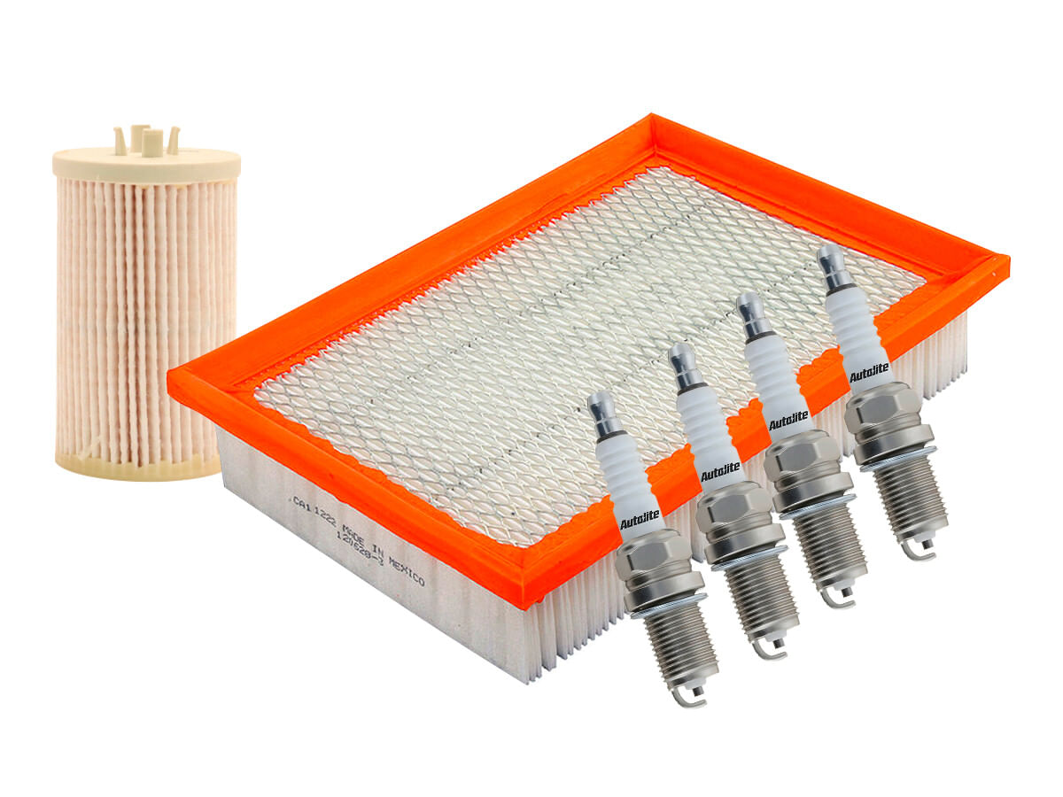 Kit De Bujías Cobre, Filtro De Aire Y Filtro Para Aceite Sintético (6 Piezas)