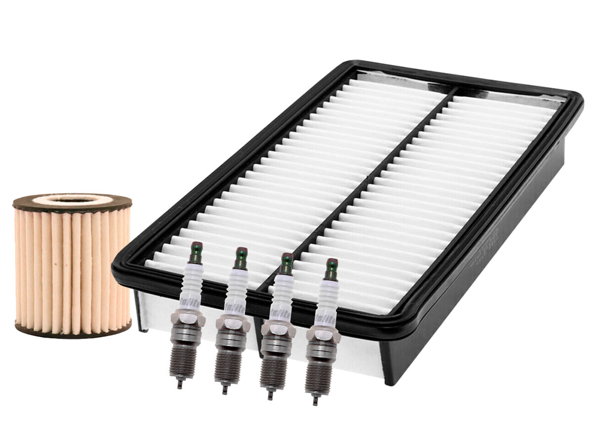 Kit De Bujías Iridio, Filtro De Aire Y Filtro Para Aceite Sintético (6 Piezas)