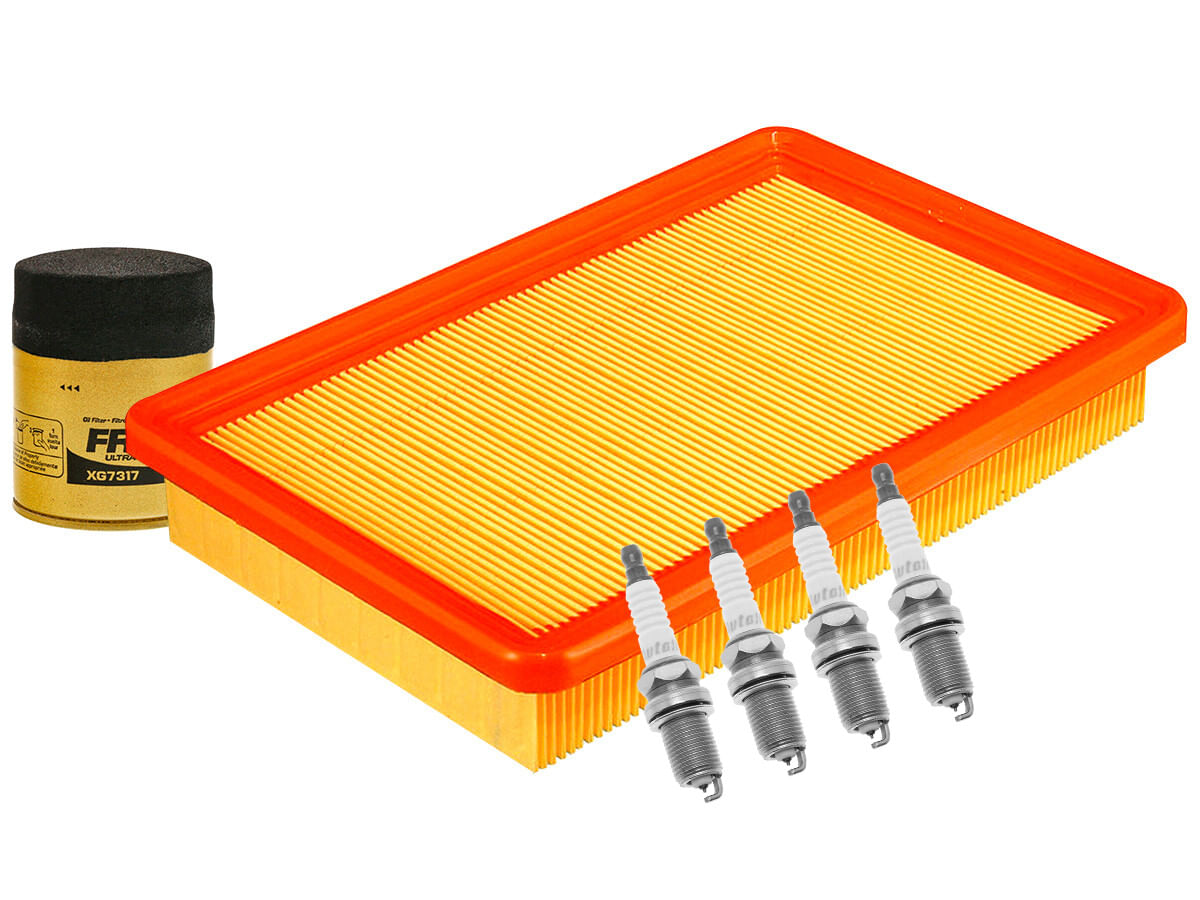 Kit De Bujías Iridio, Filtro De Aire Y Filtro Para Aceite Sintético (6 Piezas)