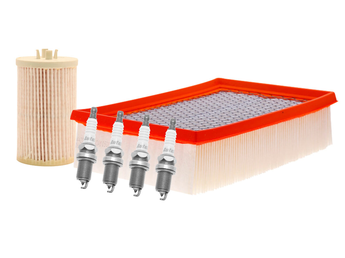 Kit De Bujías Iridio, Filtro De Aire Y Filtro Para Aceite Sintético (6 Piezas)