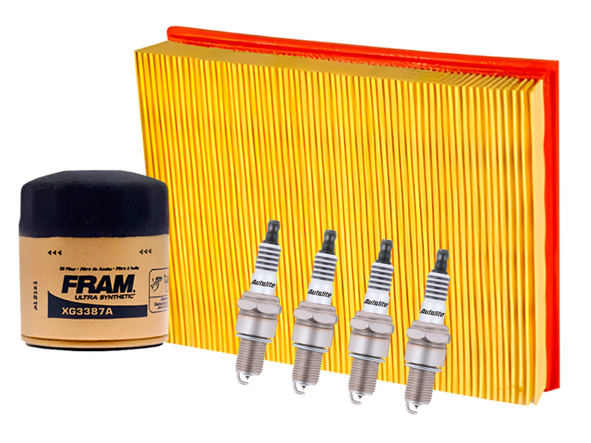 Kit De Bujías Iridio, Filtro De Aire Y Filtro Para Aceite Sintético (6 Piezas)