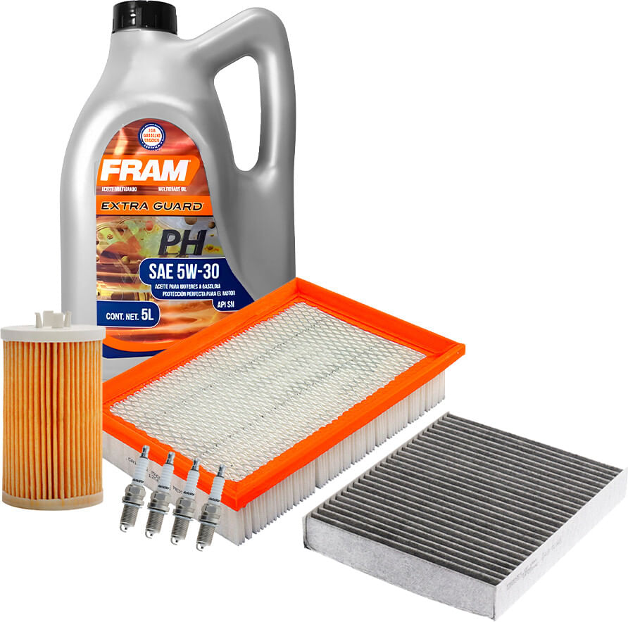 Kit De Afinación Con Aceite 5W30 Mineral, Bujías Cobre Y 3 Filtros (8 Piezas)
