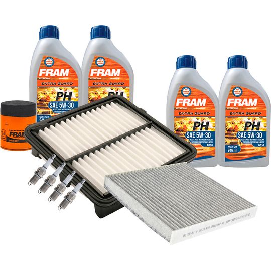 fram-autolite-kit-de-afinacion-con-aceite-5w30-mineral-bujias-cobre-y-3-filtros-11-piezas-honda-city-2010-2014-city-l4-1-5l-0