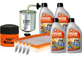Kit De Afinación Con Aceite 10W30 Mineral, Bujías Cobre Y 3 Filtros (11 Piezas)
