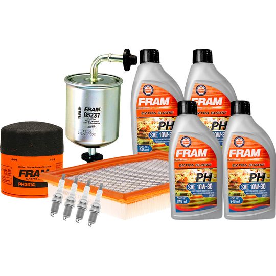 fram-autolite-kit-de-afinacion-con-aceite-10w30-mineral-bujias-cobre-y-3-filtros-11-piezas-nissan-tsuru-1995-2012-tsuru-l4-1-6l-l4-2-0l-0