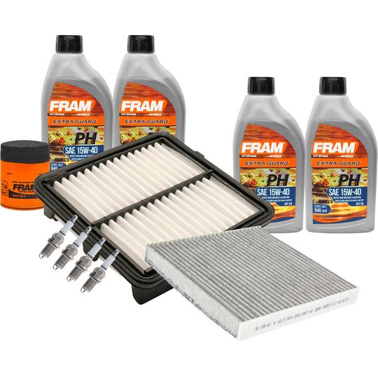 fram-autolite-kit-de-afinacion-con-aceite-15w40-mineral-bujias-cobre-y-3-filtros-11-piezas-honda-city-2010-2014-city-l4-1-5l-0