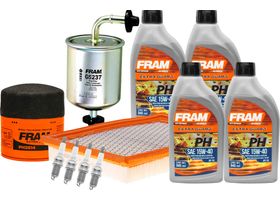 Kit De Afinación Con Aceite 15W40 Mineral, Bujías Cobre Y 3 Filtros (11 Piezas)