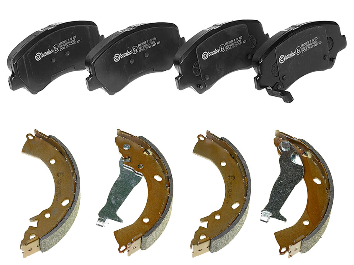 Kit De Balatas Bajos Metales Y Zapatas