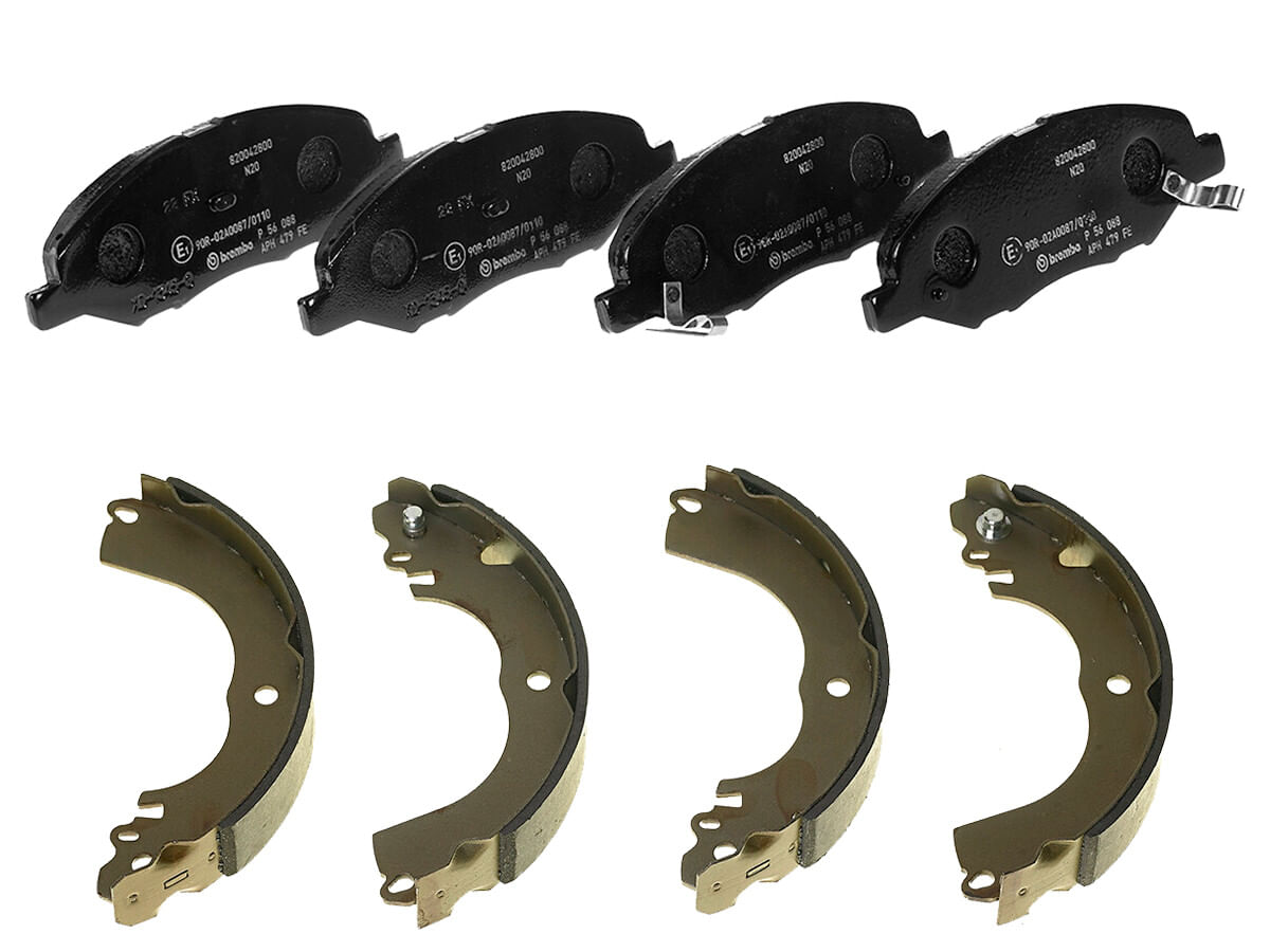 Kit De Balatas Bajos Metales Y Zapatas