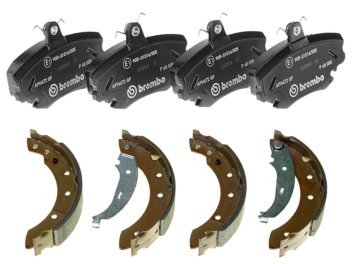 Kit De Balatas Bajos Metales Y Zapatas