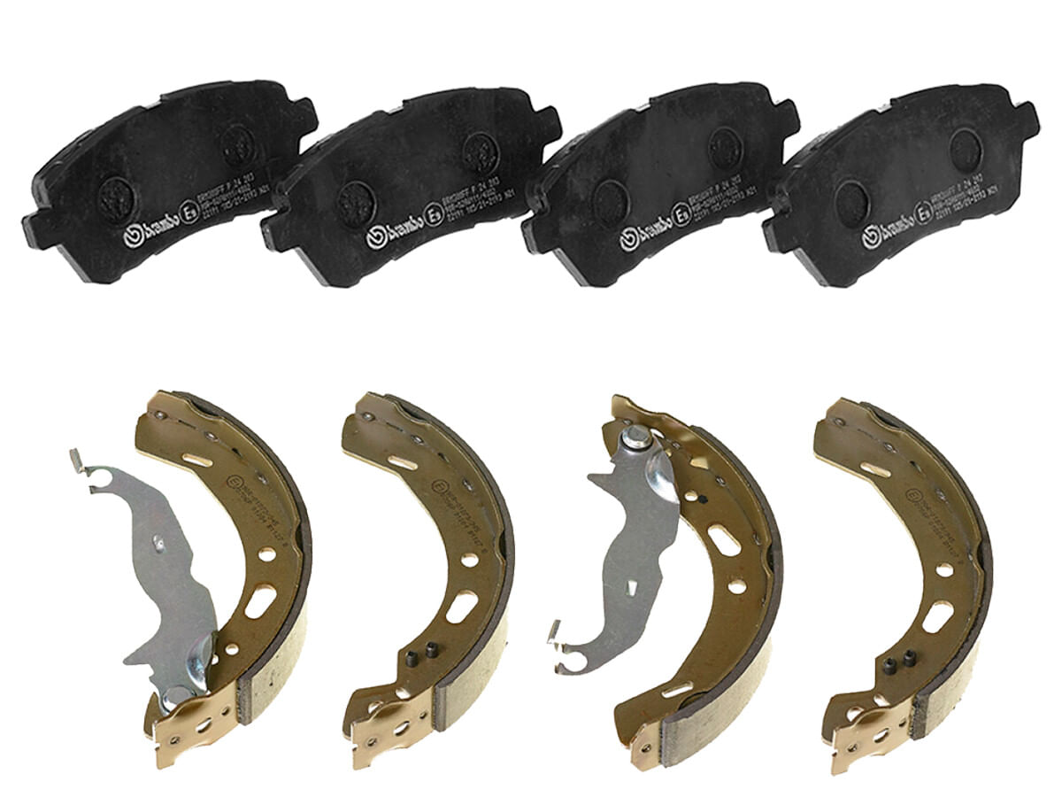 Kit De Balatas Bajos Metales Y Zapatas