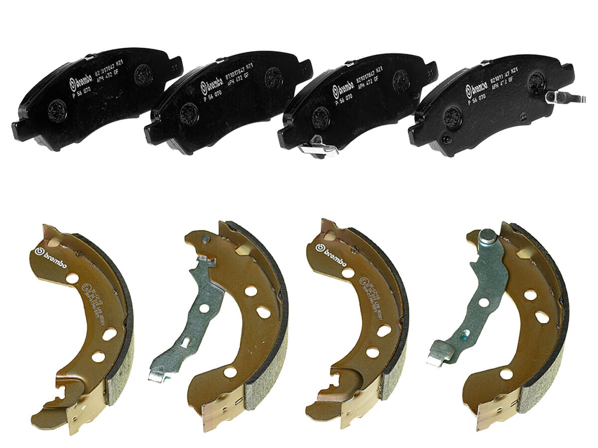 Kit De Balatas Bajos Metales Y Zapatas