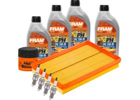 Kit De Afinación Con Aceite 15W40 Mineral, Bujías Cobre Y 2 Filtros (10 Piezas)