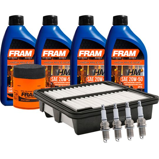 fram-autolite-kit-de-afinacion-con-aceite-20w50-mineral-bujias-platino-y-2-filtros-10-piezas-honda-fit-2009-2014-fit-l4-1-5l-0