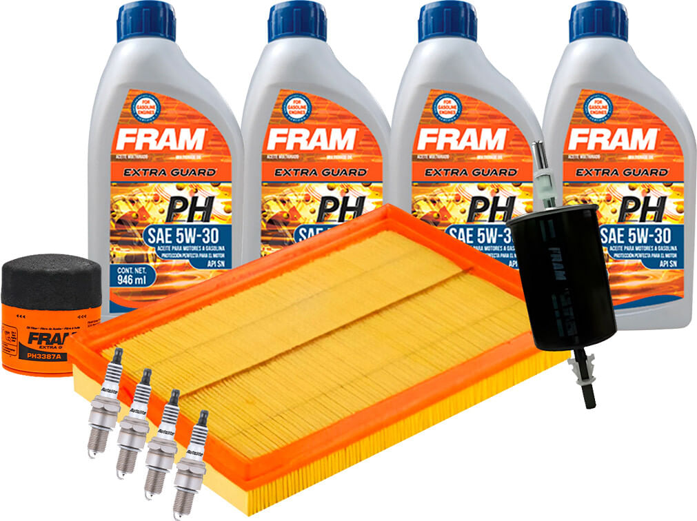 Kit De Afinación Con Aceite 5W30 Mineral, Bujías Iridio Y 3 Filtros (11 Piezas)