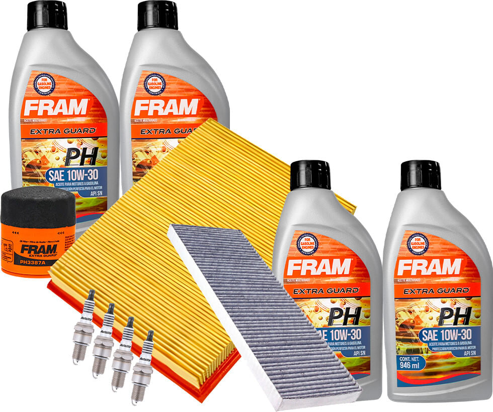 Kit De Afinación Con Aceite 10W30 Mineral, Bujías Iridio Y 3 Filtros (11 Piezas)